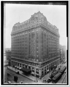 Das Sherman Hotel in Chicago, anfang des 20. Jahrhunderts